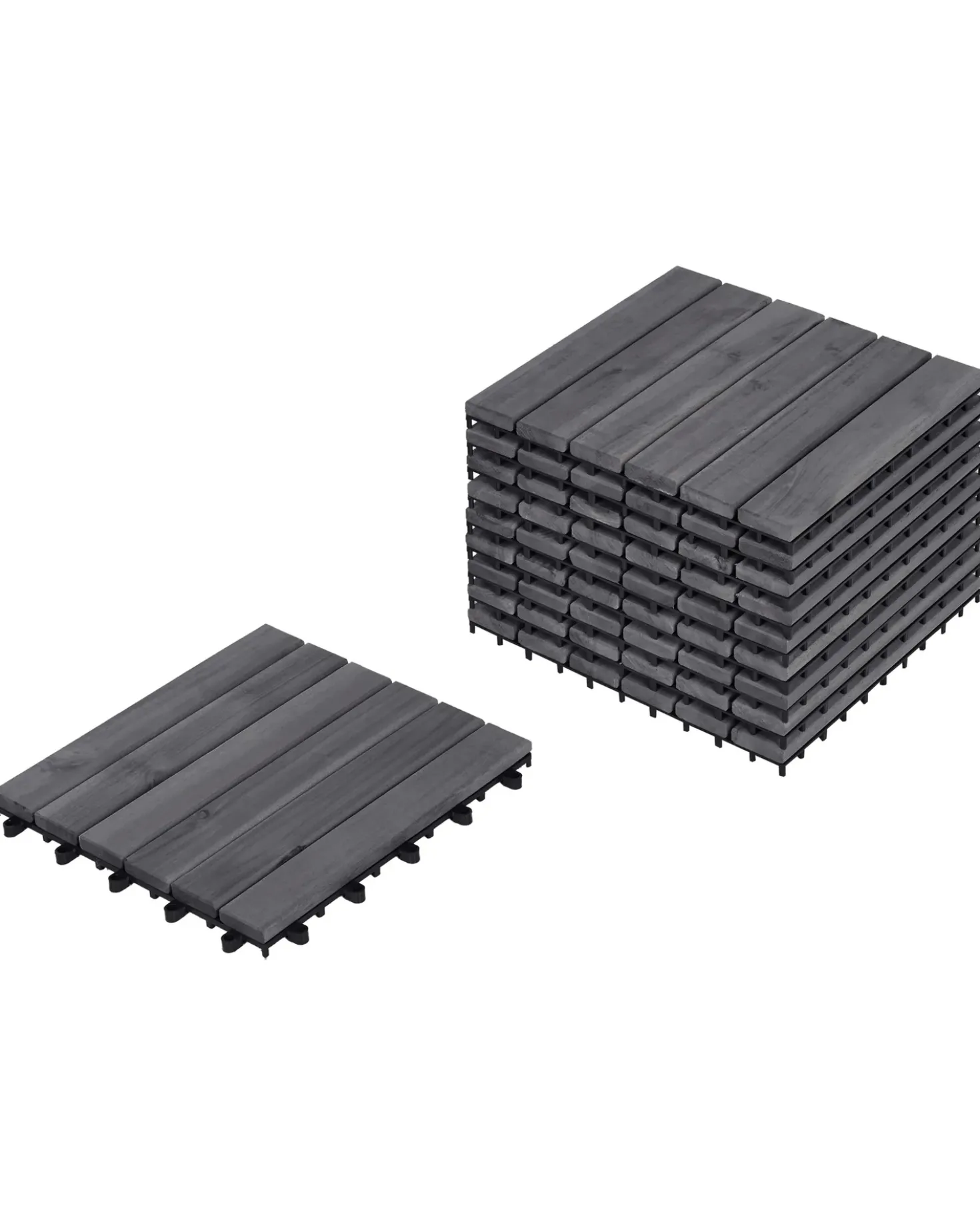 Rivestimenti e piastrelle da esterno ACCETTURA Legno di acacia certificato Grigio