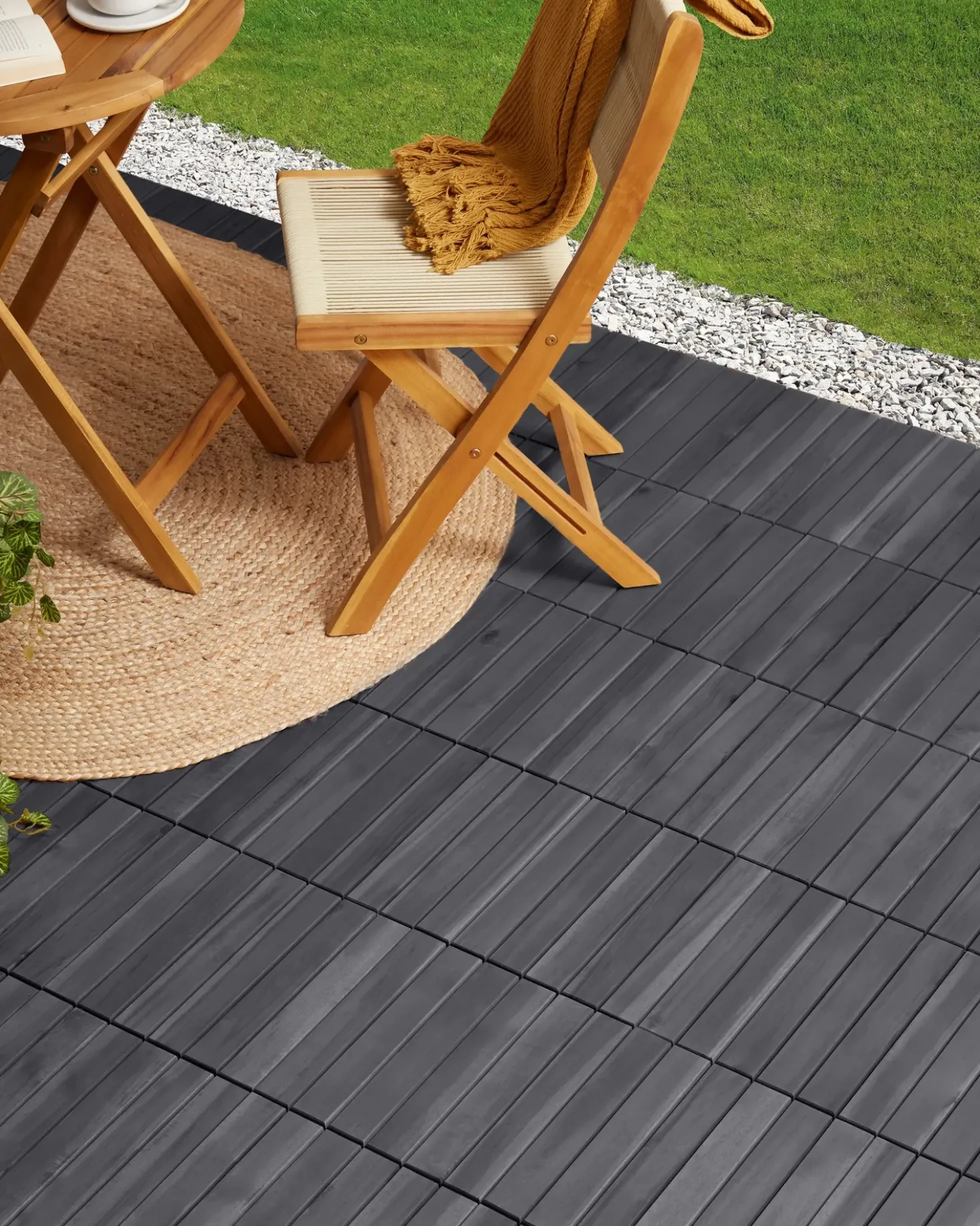Rivestimenti e piastrelle da esterno ACCETTURA Legno di acacia certificato Grigio