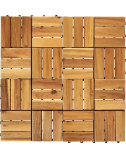 Rivestimenti e piastrelle da esterno ACERENZA Legno di acacia certificato Naturale