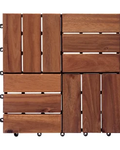 Rivestimenti e piastrelle da esterno ACERENZA Legno di acacia certificato Marrone