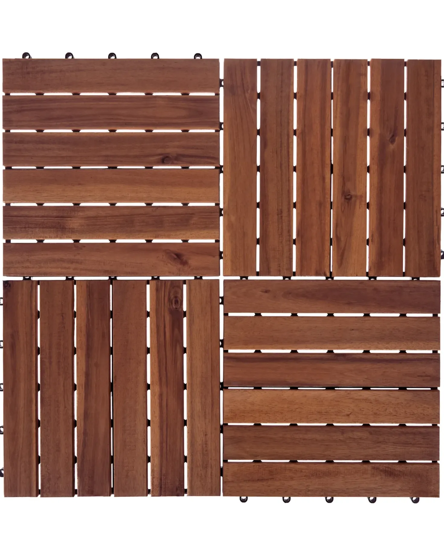 Rivestimenti e piastrelle da esterno ACCETTURA Legno di acacia certificato Marrone