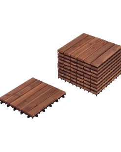 Rivestimenti e piastrelle da esterno ACCETTURA Legno di acacia certificato Marrone
