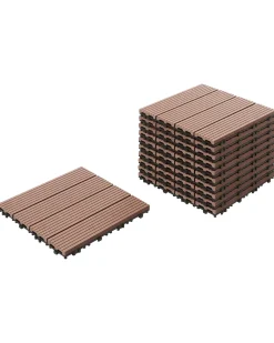 Rivestimenti e piastrelle da esterno ATELETA Composito legno-plastica (WPC) Marrone