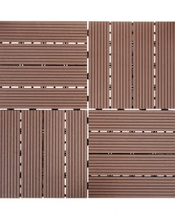 Rivestimenti e piastrelle da esterno ATELETA Composito legno-plastica (WPC) Marrone