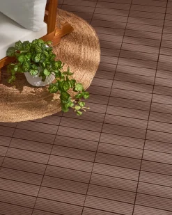 Rivestimenti e piastrelle da esterno ATELETA Composito legno-plastica (WPC) Marrone