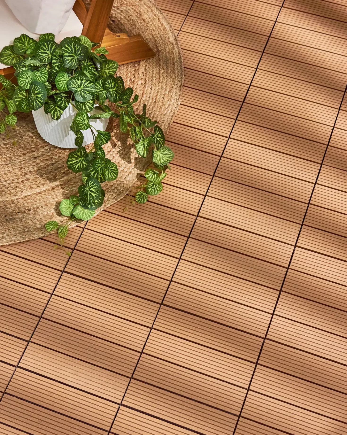 Rivestimenti e piastrelle da esterno ATELETA Composito legno-plastica (WPC) Marrone chiaro