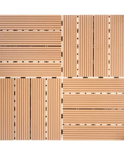 Rivestimenti e piastrelle da esterno ATELETA Composito legno-plastica (WPC) Marrone chiaro