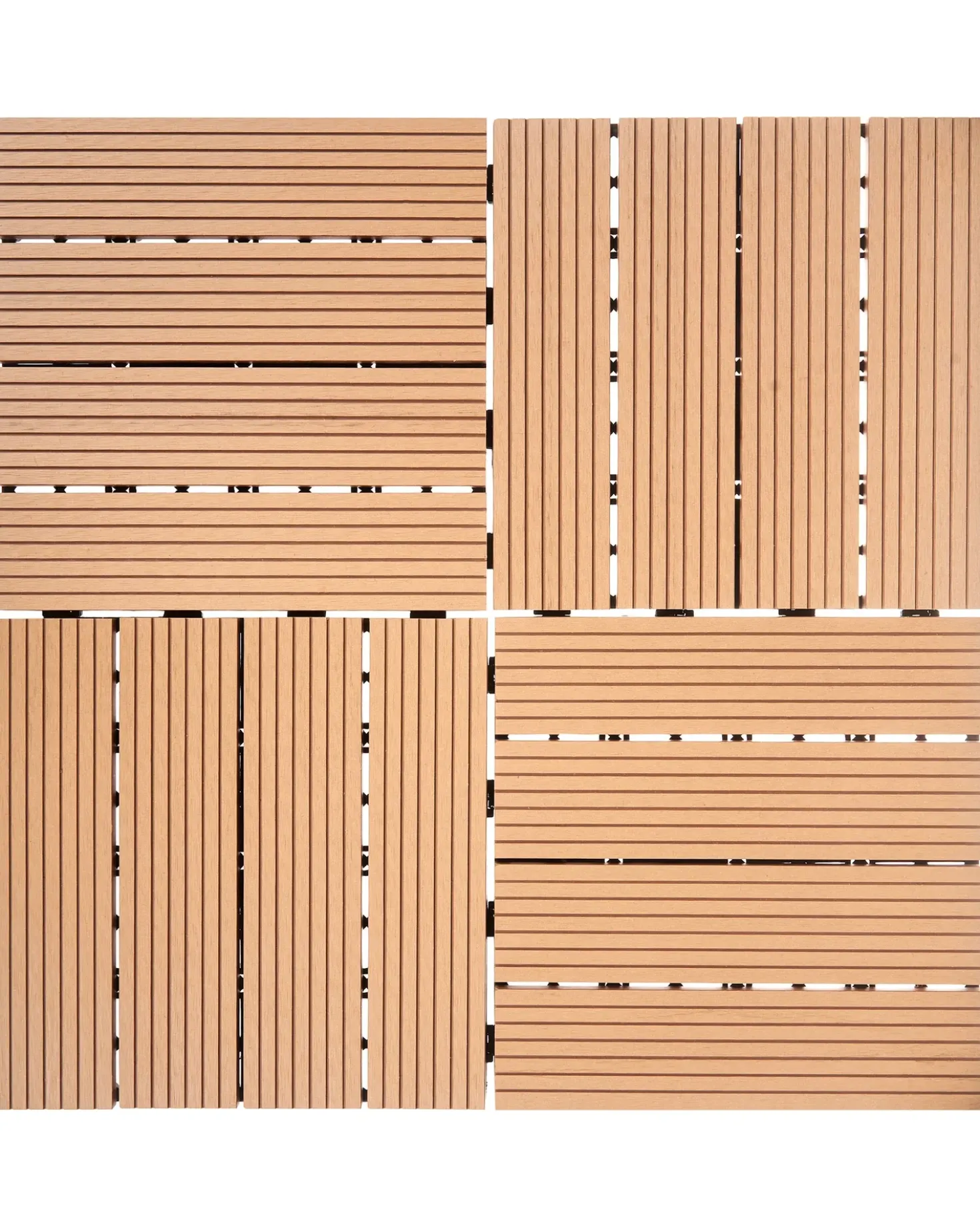 Rivestimenti e piastrelle da esterno ATELETA Composito legno-plastica (WPC) Marrone chiaro