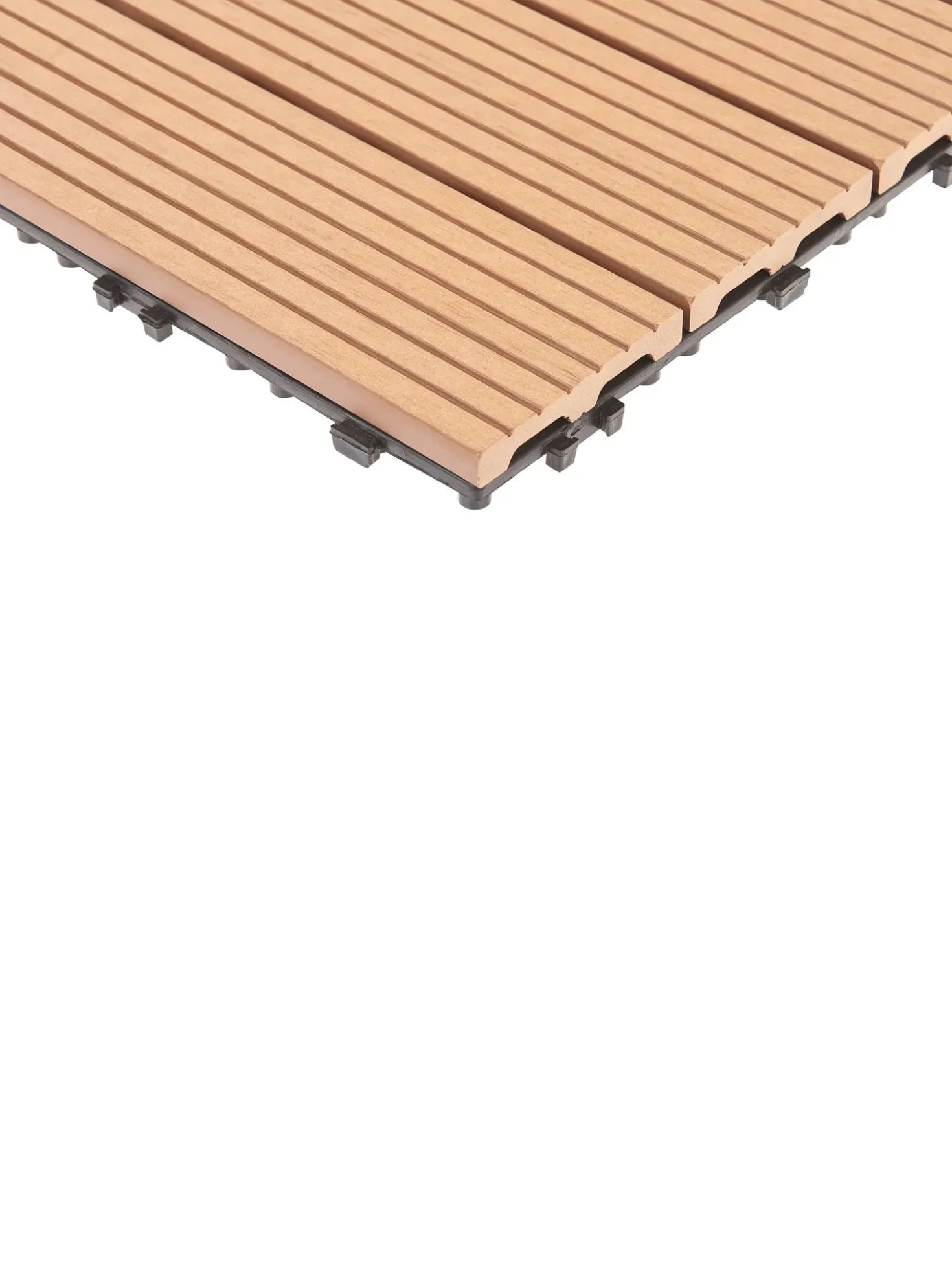 Rivestimenti e piastrelle da esterno ATELETA Composito legno-plastica (WPC) Marrone chiaro