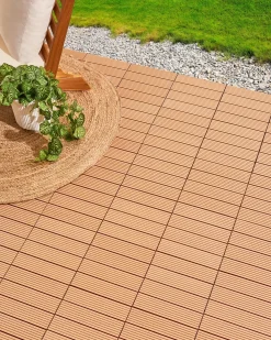 Rivestimenti e piastrelle da esterno ATELETA Composito legno-plastica (WPC) Marrone chiaro