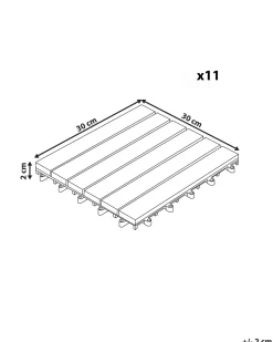 Rivestimenti e piastrelle da esterno ATELETA Composito legno-plastica (WPC) Marrone chiaro