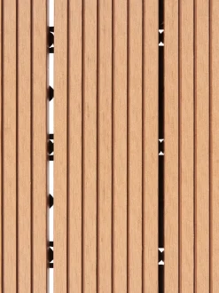 Rivestimenti e piastrelle da esterno ATELETA Composito legno-plastica (WPC) Marrone chiaro