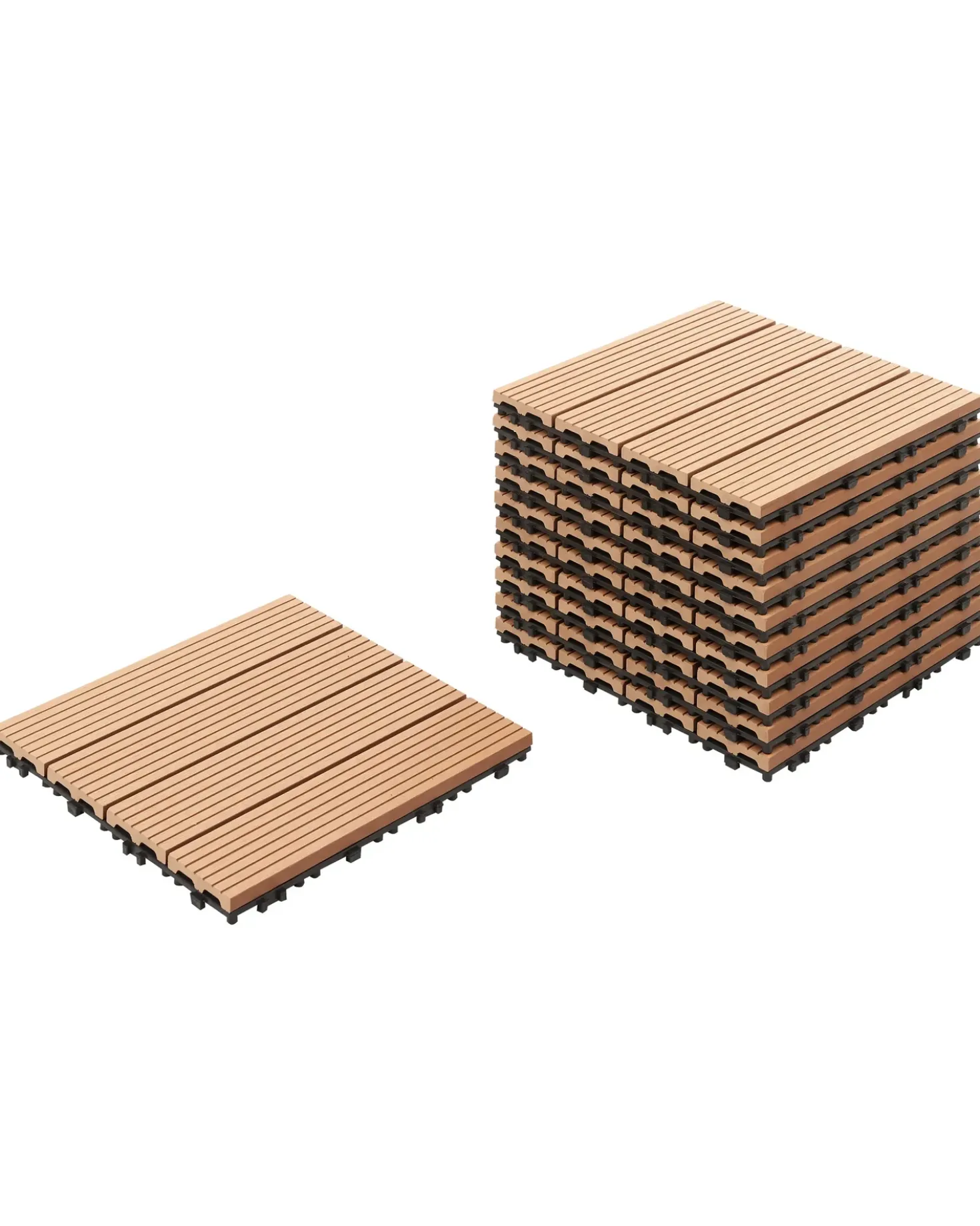 Rivestimenti e piastrelle da esterno ATELETA Composito legno-plastica (WPC) Marrone chiaro