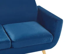 Rivestimento per divano a 2 posti BERNES Velluto Blu marino