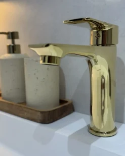 Rubinetteria per lavabo BERLOI Ottone Oro