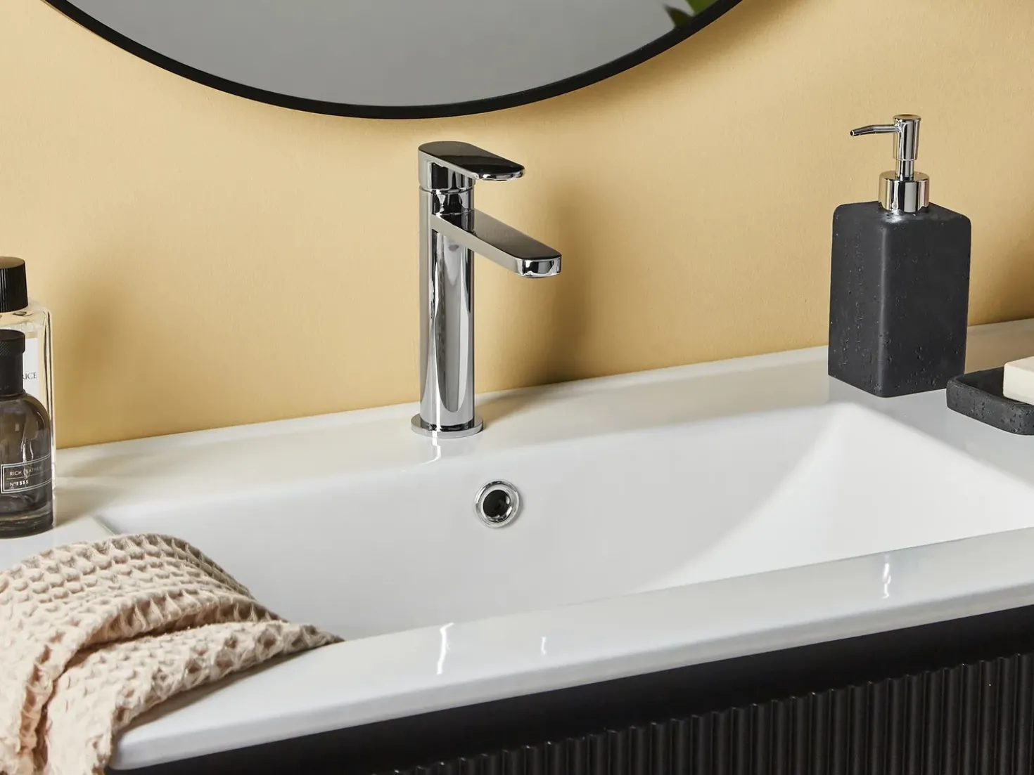 Rubinetteria per lavabo COLHUE Ottone Argento