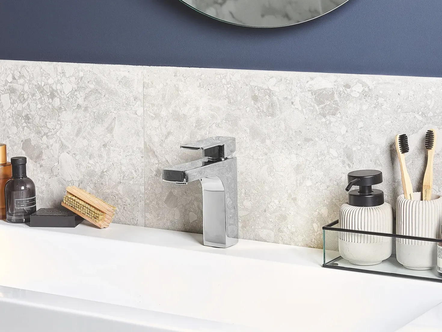 Rubinetteria per lavabo IRUPU Ottone Argento