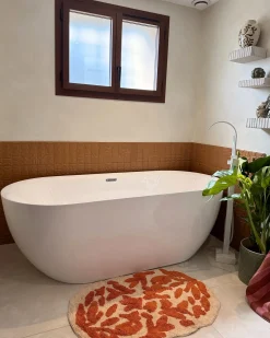 Rubinetteria per vasca da bagno freestanding RIBBON Bianco