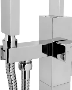Rubinetteria per vasca da bagno freestanding RIBBON Argento