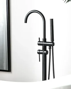 Rubinetteria per vasca da bagno freestanding TUGELA Nero