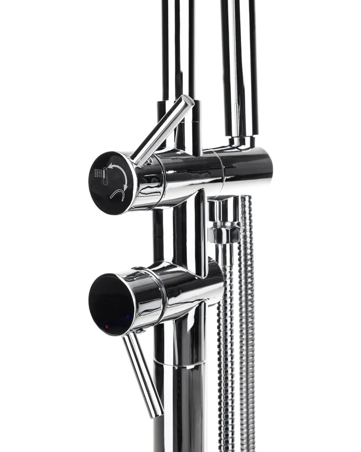 Rubinetteria per vasca da bagno freestanding TUGELA Argento
