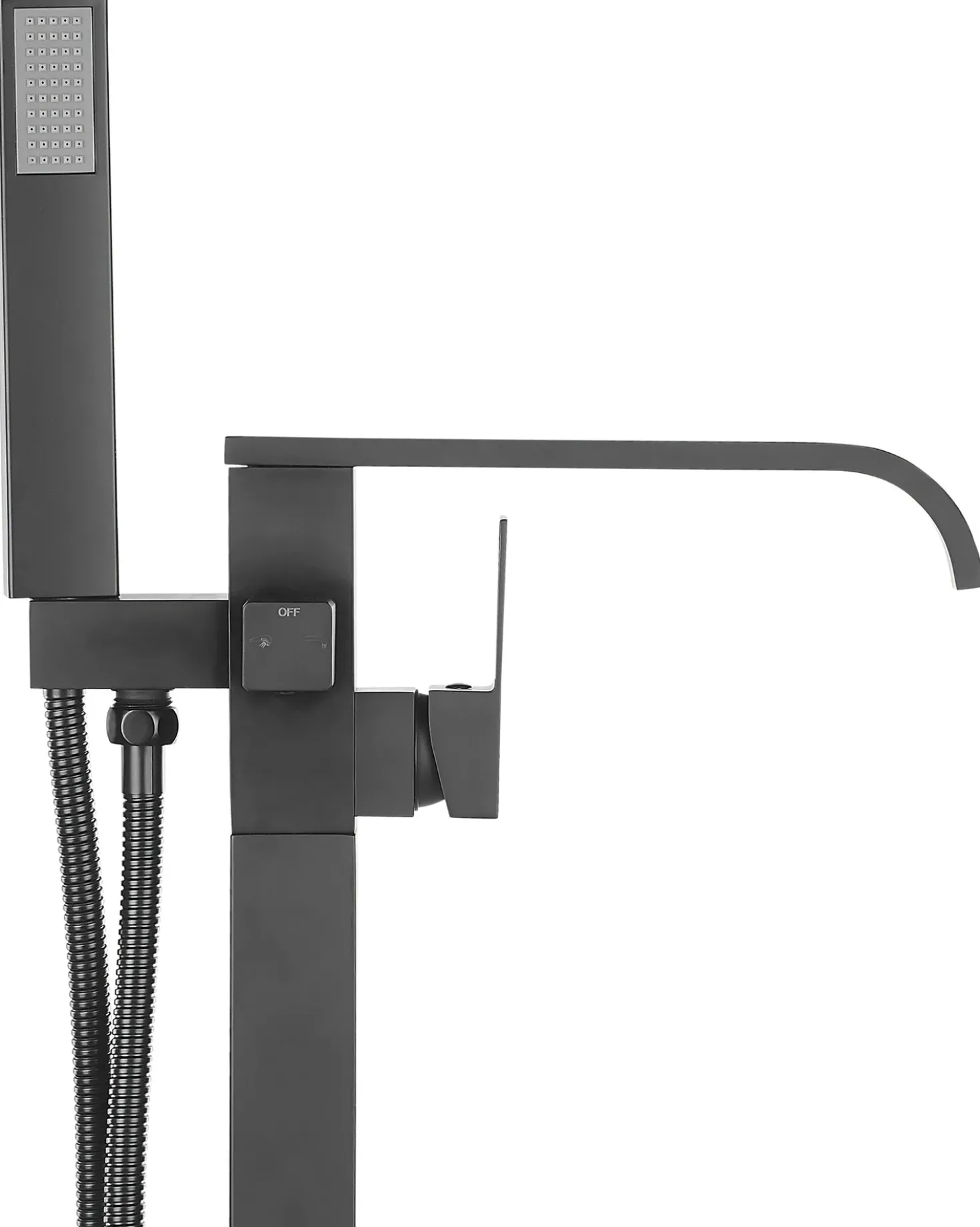 Rubinetteria per vasca da bagno freestanding NIAGARA Nero