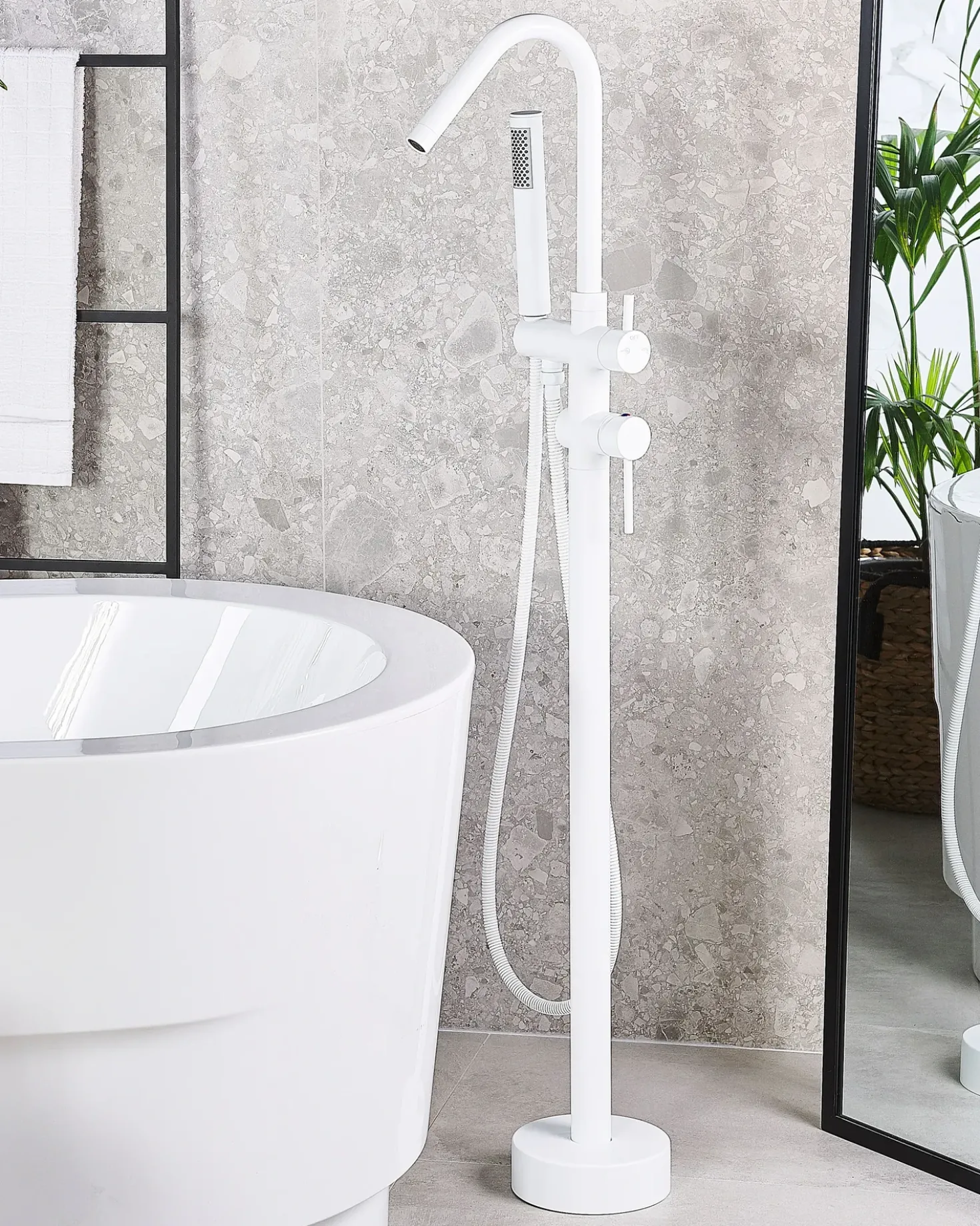 Rubinetteria per vasca da bagno freestanding VICTORIA Bianco
