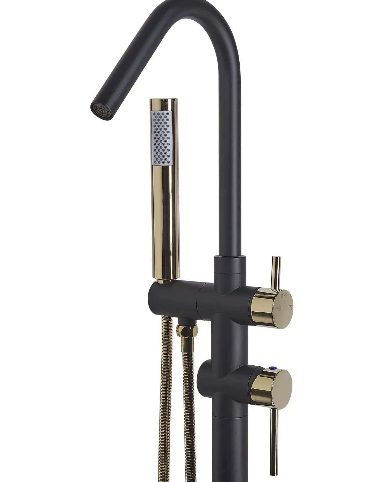 Rubinetteria per vasca da bagno freestanding VICTORIA Nero/Oro