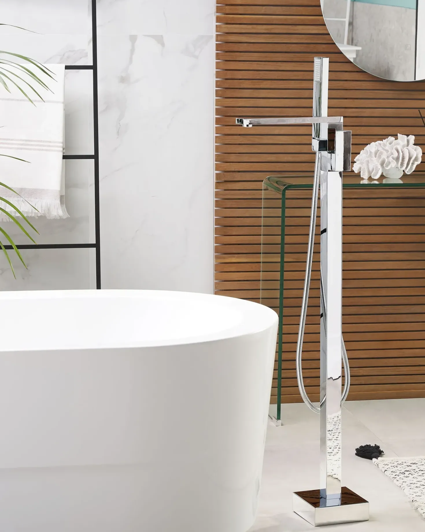 Rubinetteria per vasca da bagno freestanding DELLA Argento