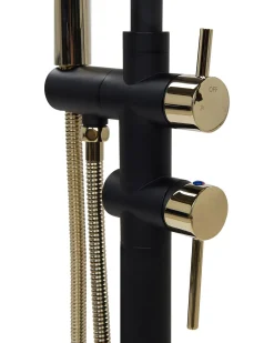 Rubinetteria per vasca da bagno freestanding TUGELA Nero/Oro