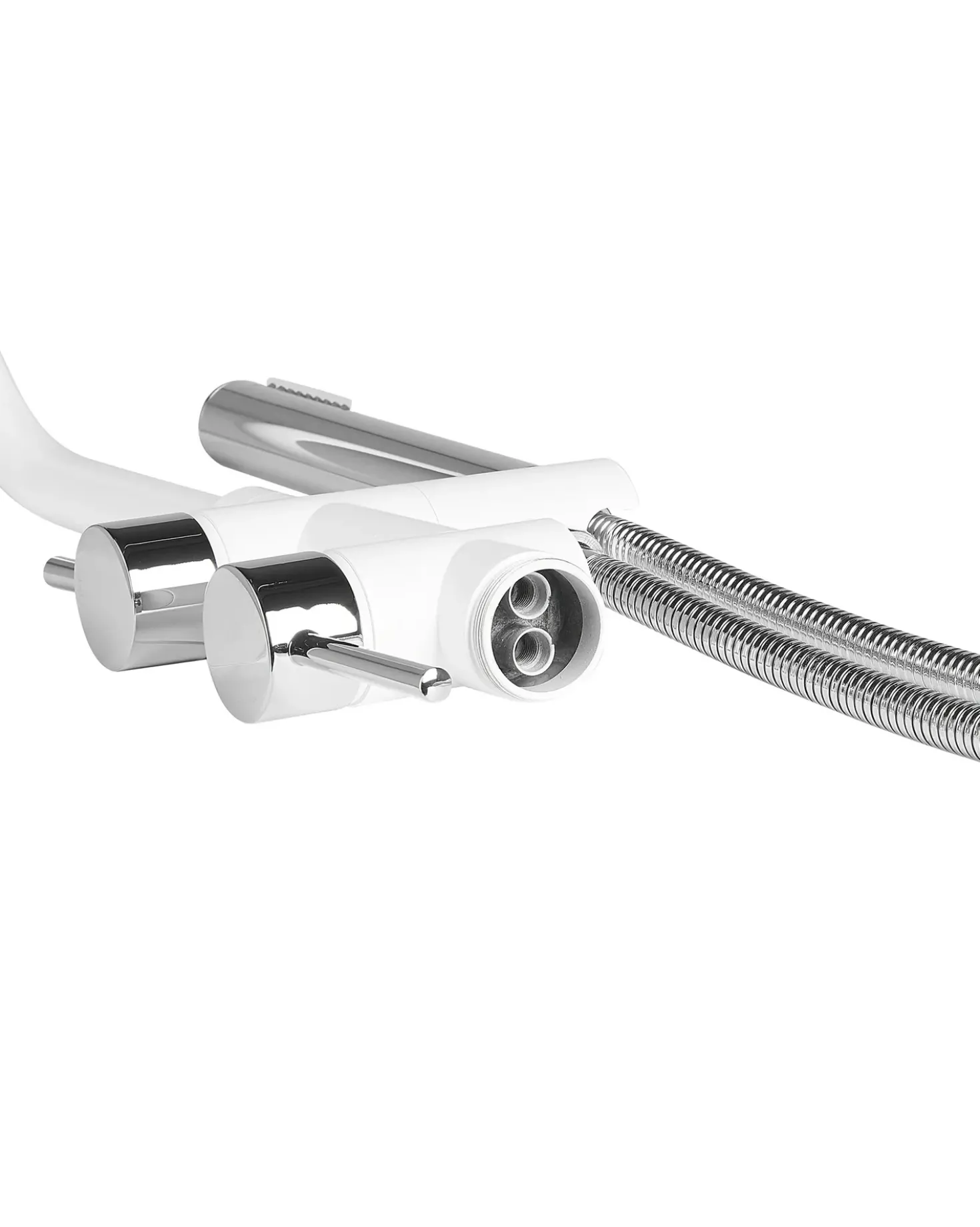 Rubinetteria per vasca da bagno freestanding TUGELA Bianco/Argento