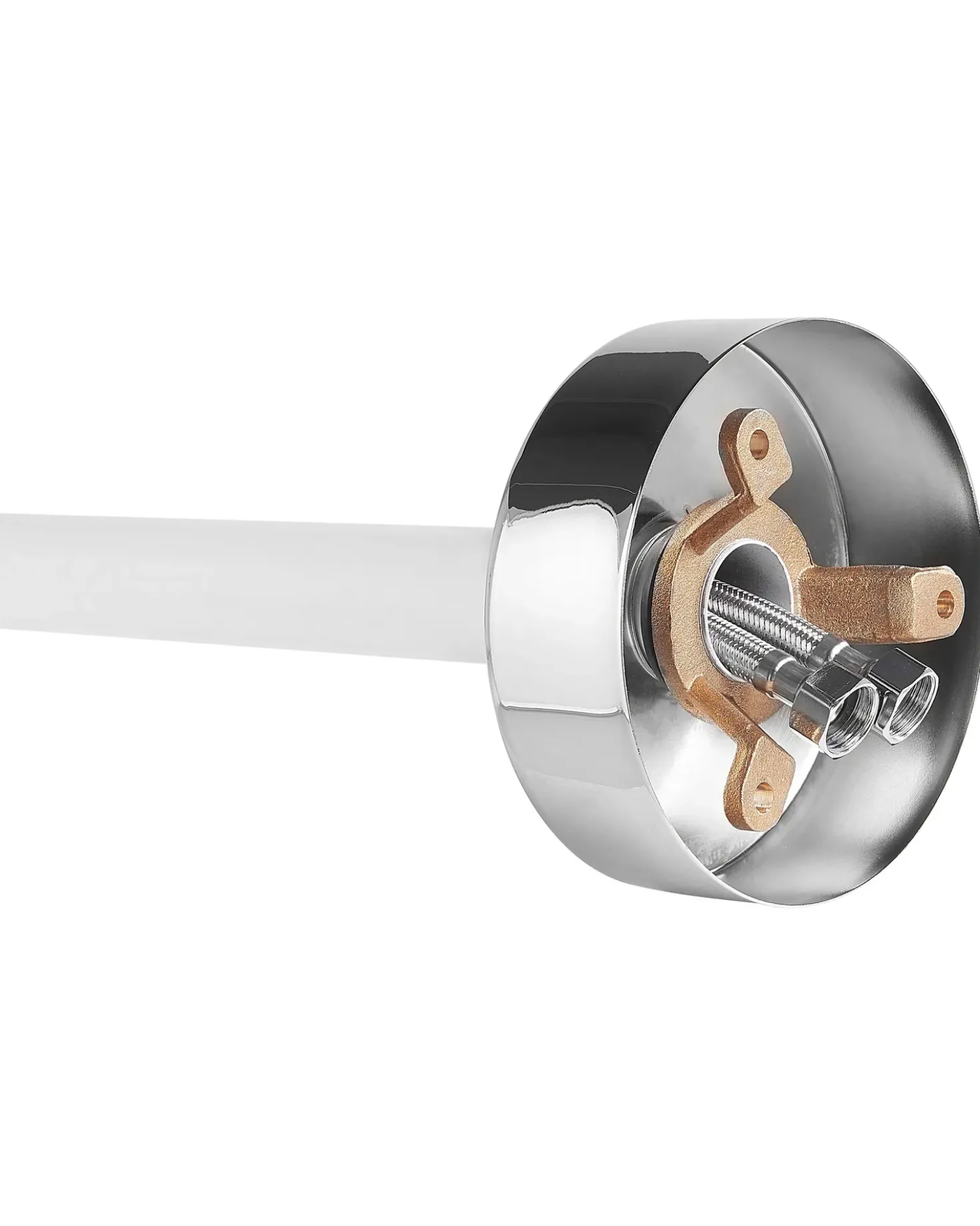 Rubinetteria per vasca da bagno freestanding TUGELA Bianco/Argento