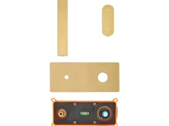 rubinetto miscelatore da parete per lavabo DICHATO Ottone Oro