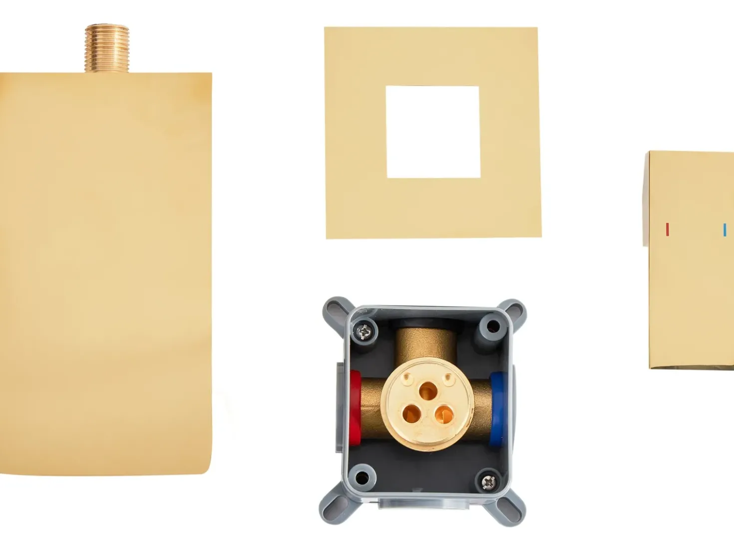 rubinetto miscelatore da parete per lavabo KARUAY Ottone Oro