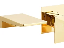 rubinetto miscelatore da parete per lavabo KARUAY Ottone Oro