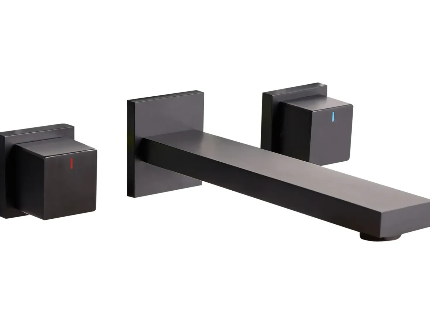 rubinetto miscelatore da parete per lavabo PAILON Ottone Nero