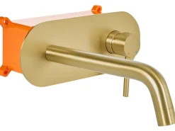 rubinetto miscelatore da parete per lavabo GUAIBA Ottone Oro