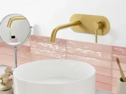rubinetto miscelatore da parete per lavabo GUAIBA Ottone Oro