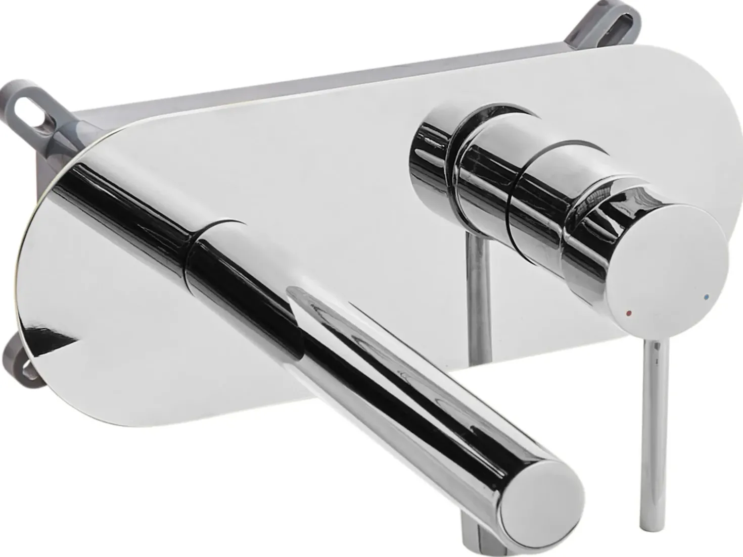 rubinetto miscelatore da parete per lavabo CLAVIJO Ottone Argento