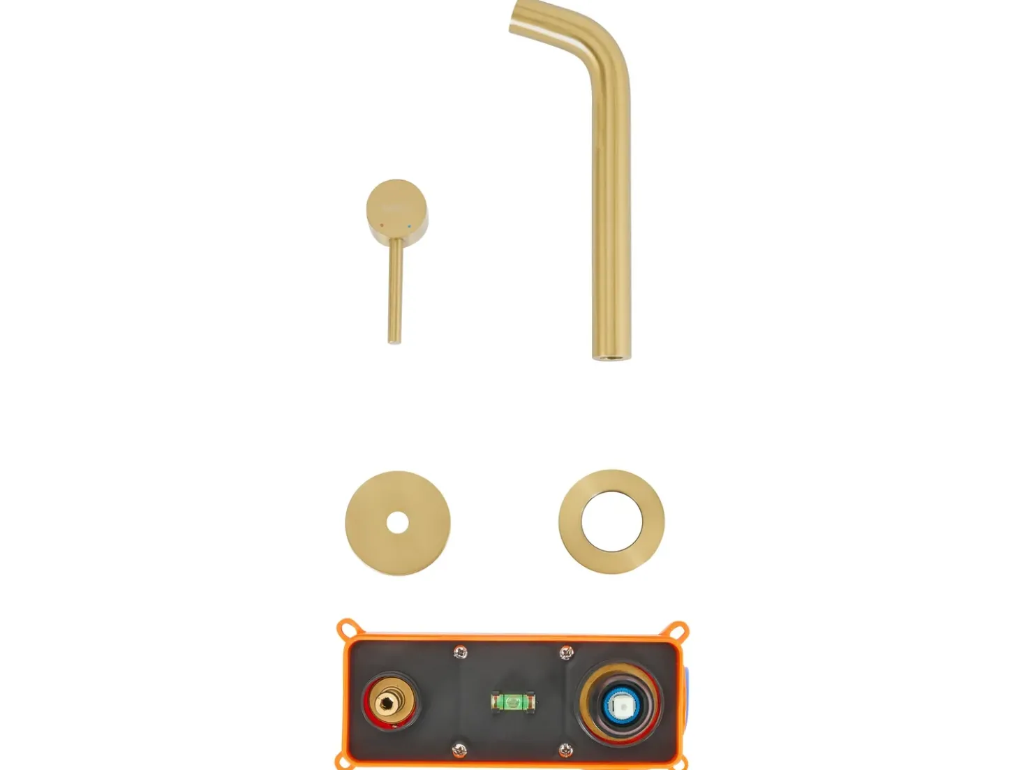 rubinetto miscelatore da parete per lavabo TRAFUL Ottone Oro