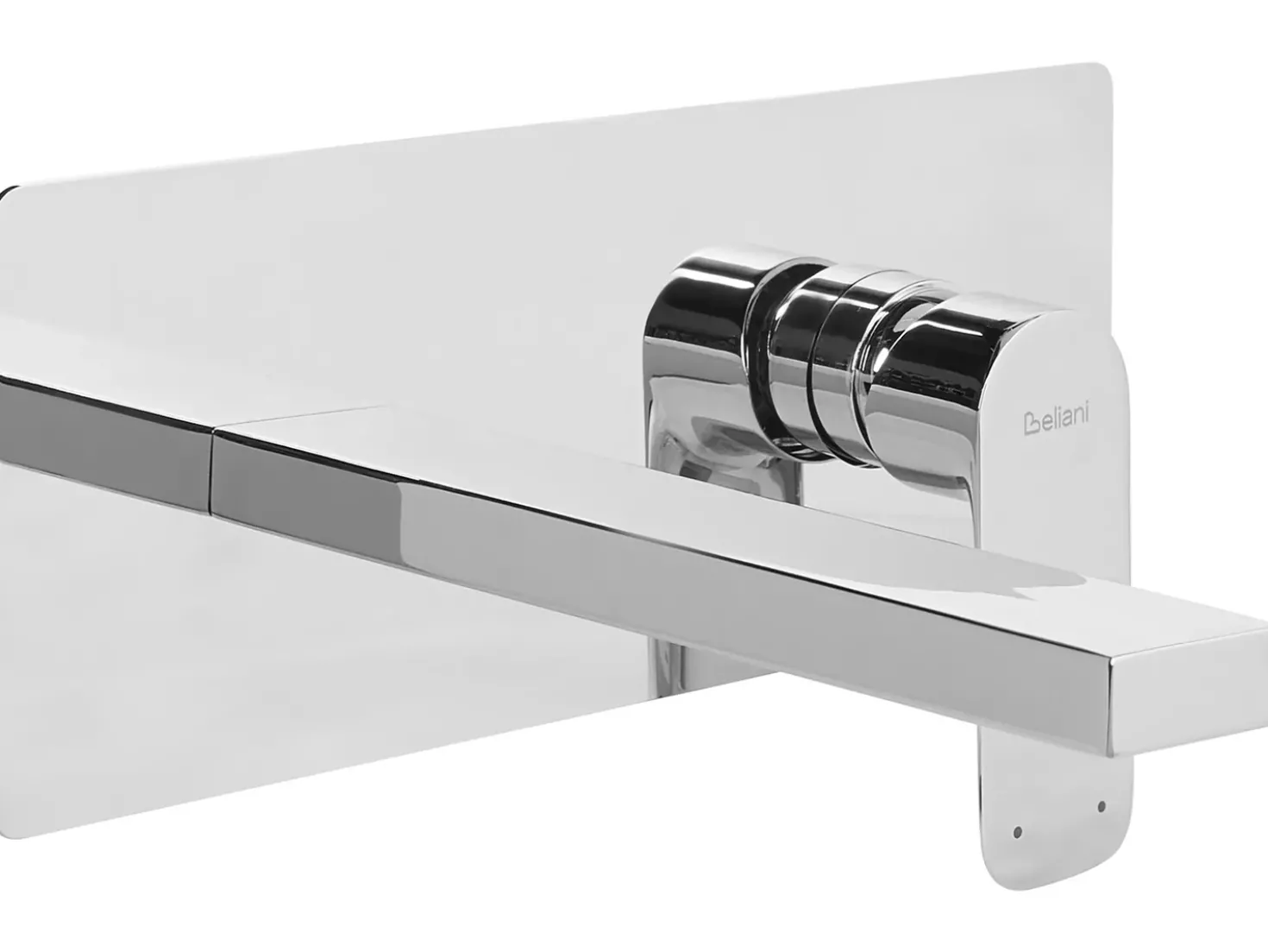 rubinetto miscelatore da parete per lavabo DICHATO Ottone Argento