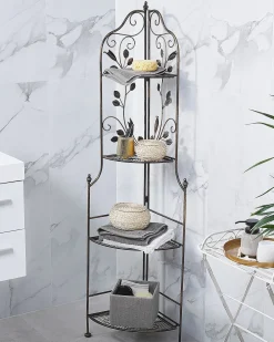 Scaffalatura ad angolo SIDERNO Metallo 35 cm 35 cm Nero