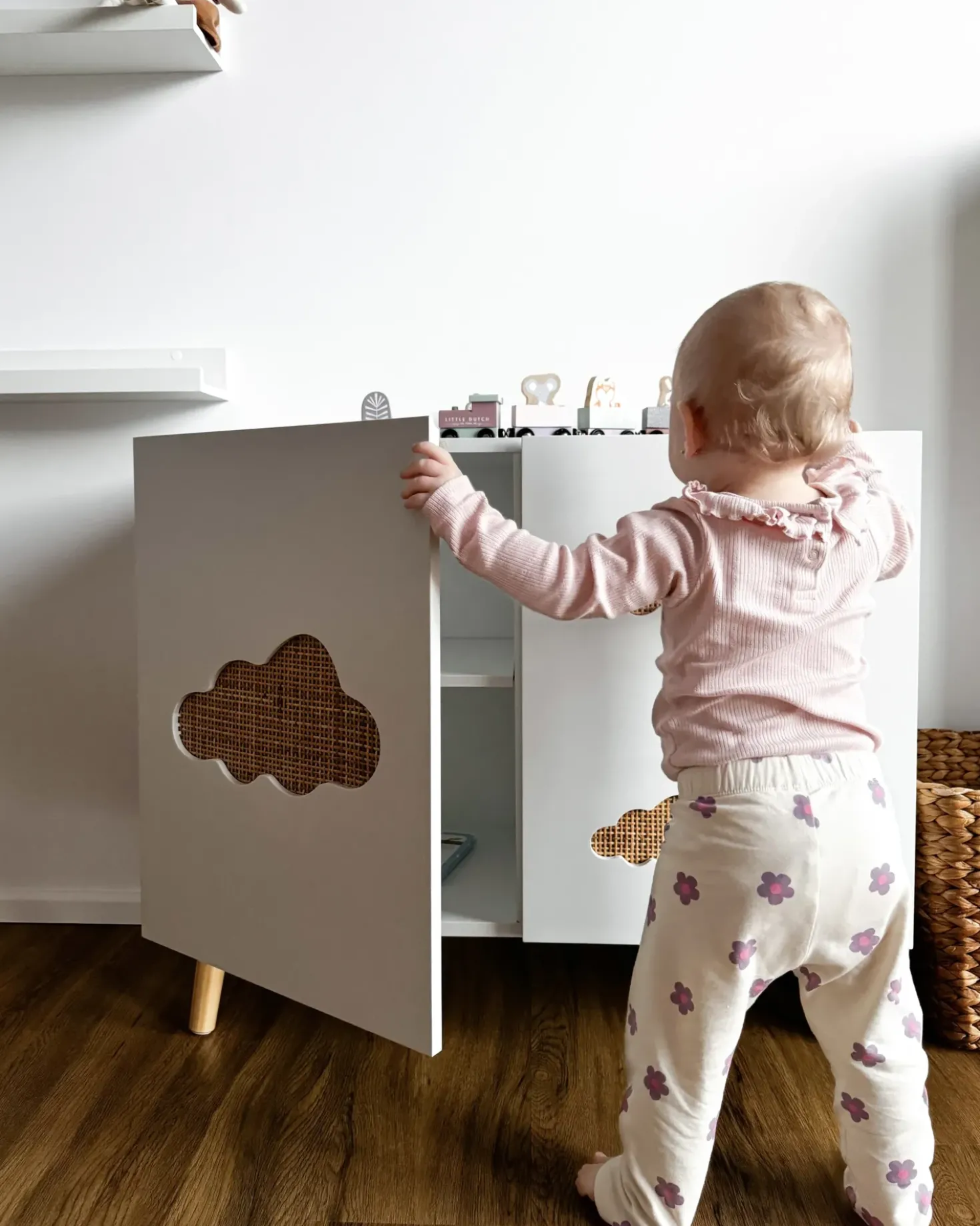 Scaffale CLOUDY 111 cm Bianco