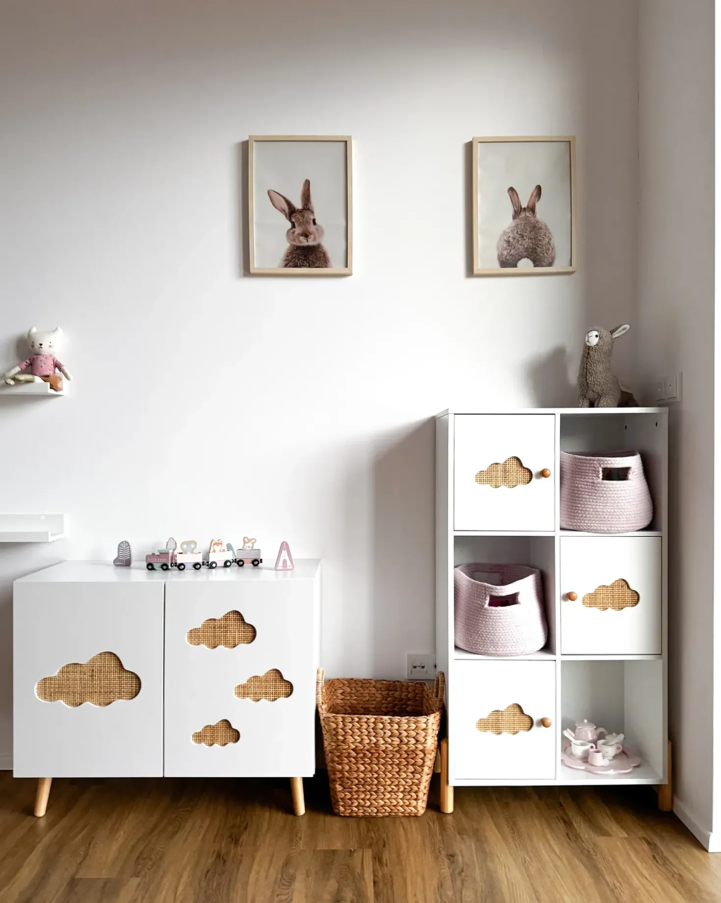 Scaffale CLOUDY 111 cm Bianco