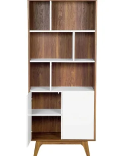 Scaffale COLUMBUS 182 cm Marrone/Bianco