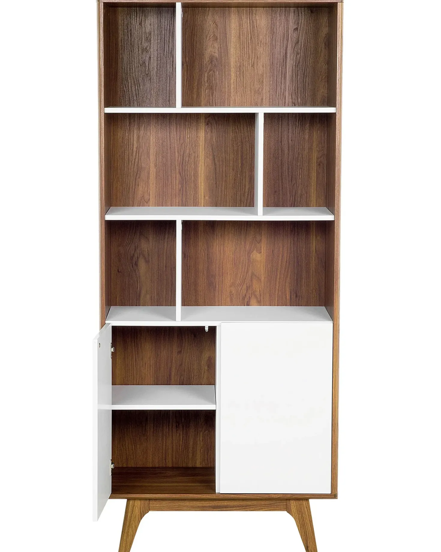 Scaffale COLUMBUS 182 cm Marrone/Bianco