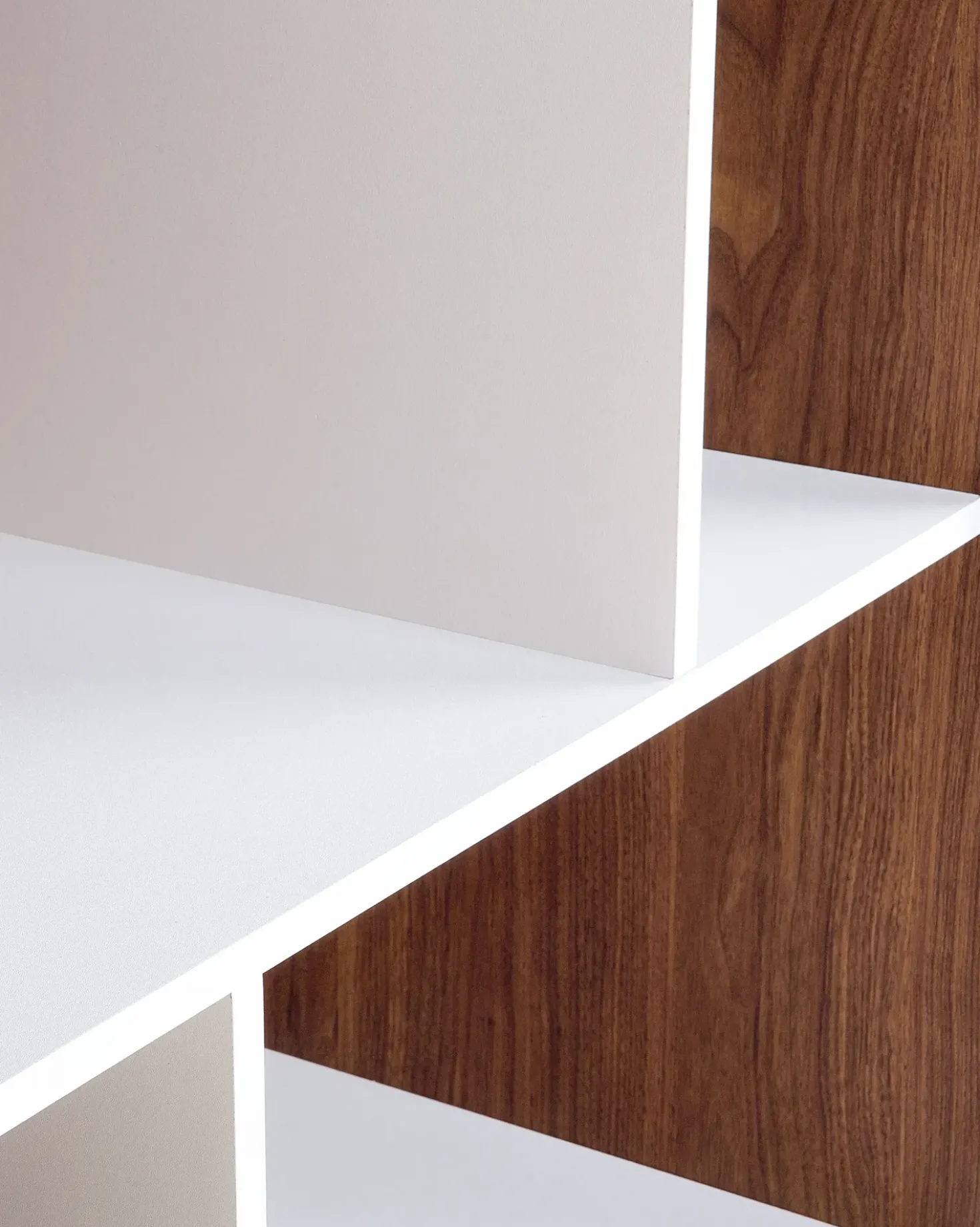 Scaffale COLUMBUS 182 cm Marrone/Bianco