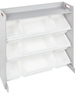 Scaffale con 9 contenitori COLLIE 78 cm Grigio