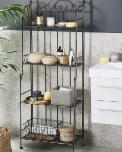 Scaffale ISERNIA Metallo 61 cm 29 cm Nero