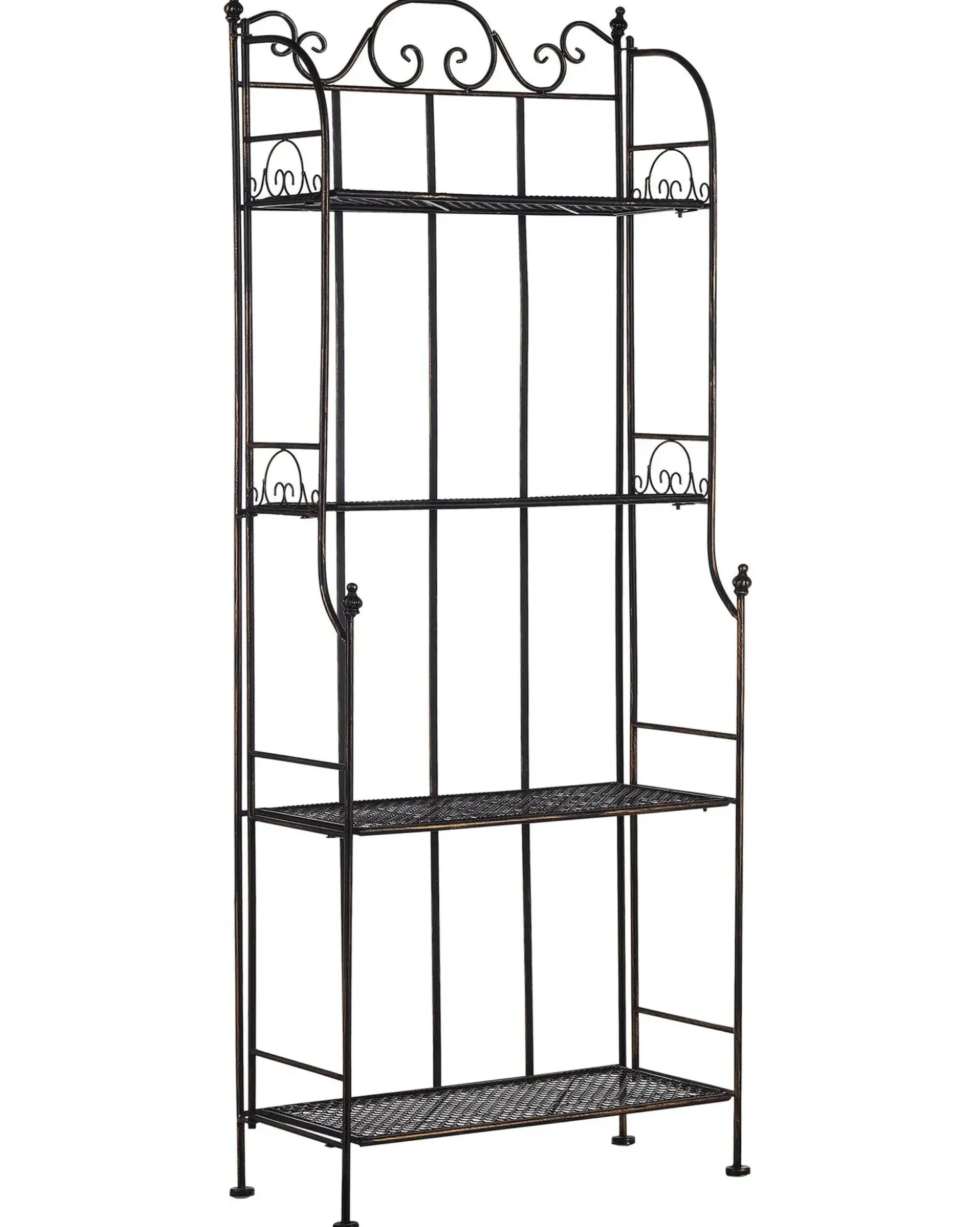 Scaffale ISERNIA Metallo 61 cm 29 cm Nero